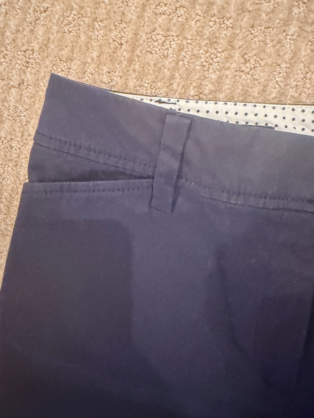 Talbots - Navy BluePerfect 10 1/2" Shorts. NWOT - Picture 6 of 7